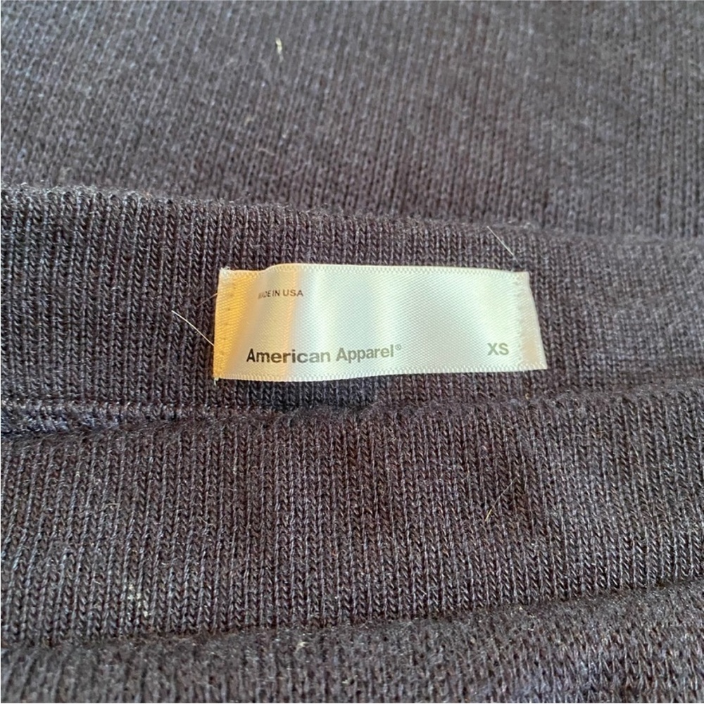 American Apparel Classic Navy Blue Knit Skirt - Picture 6 of 8
